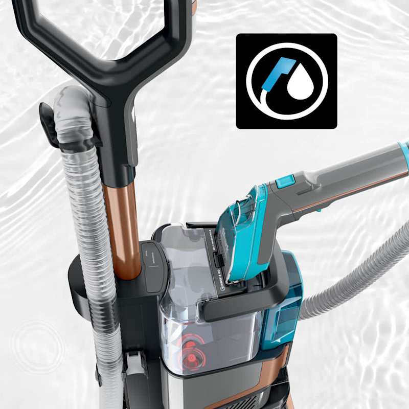 Self-clean system icon and the self-cleaning tank mechanism