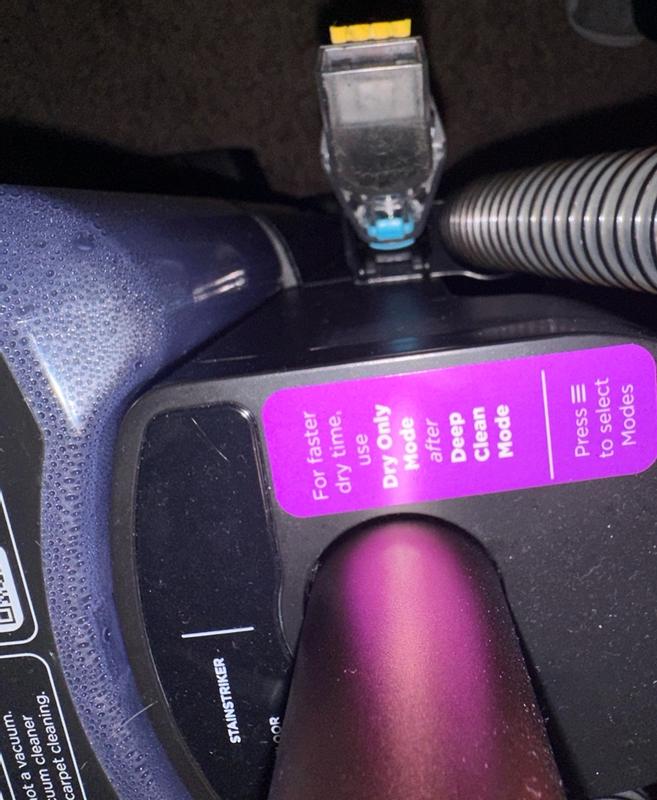 Customer photo: self-clean and deep clean mode controls